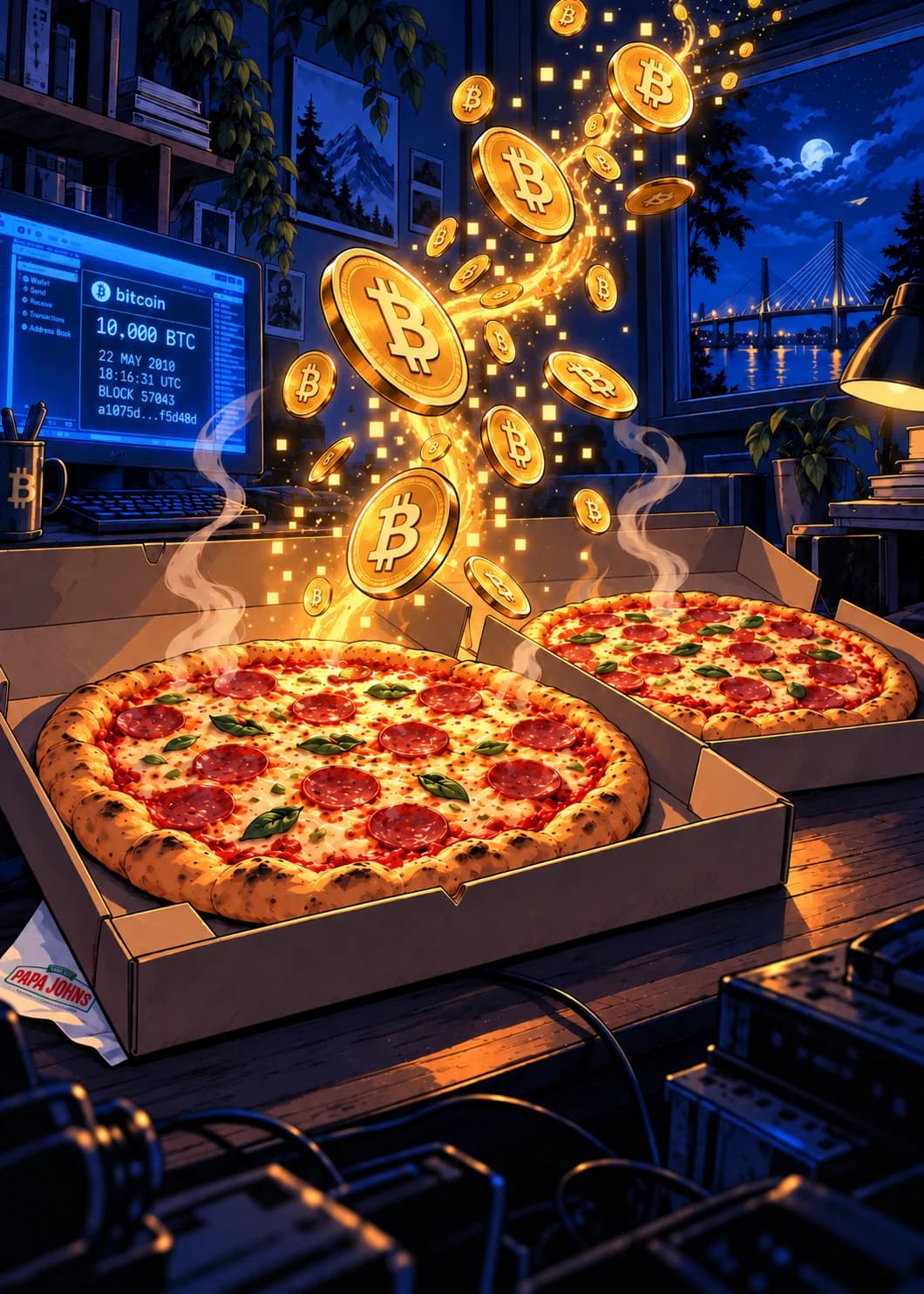 Full illustration for Pizza Day