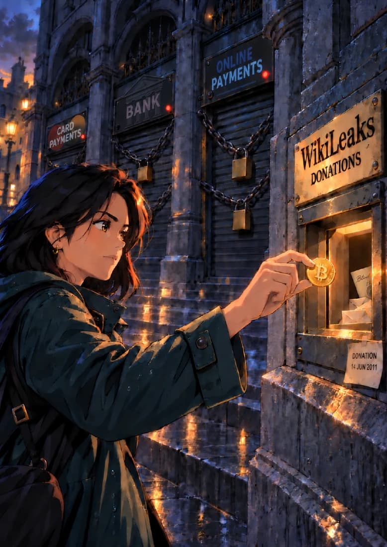 WikiLeaks Accepts Bitcoin companion book page 1, full artwork