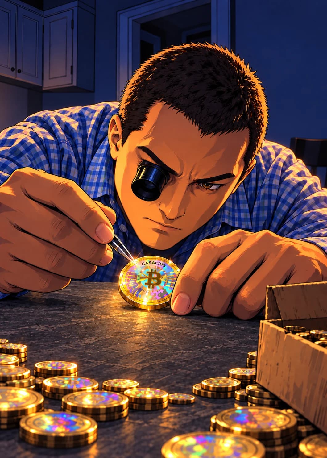 Complete approved illustration for Casascius Coins