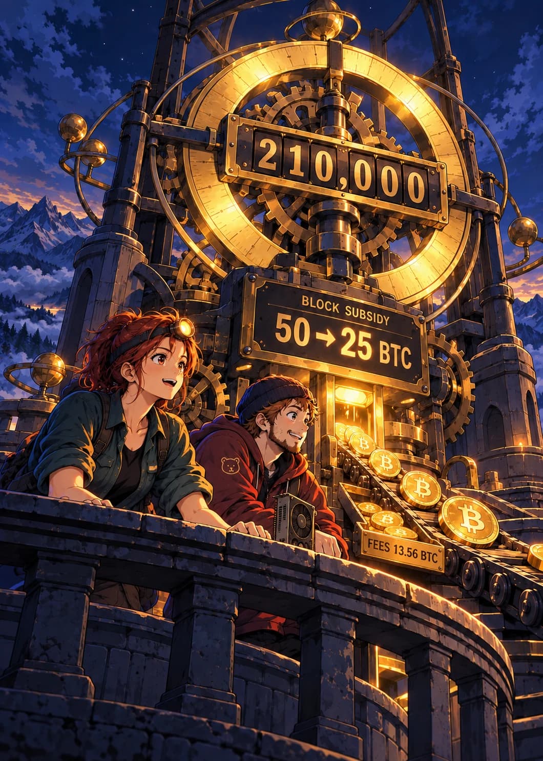 Complete approved illustration for The First Halving