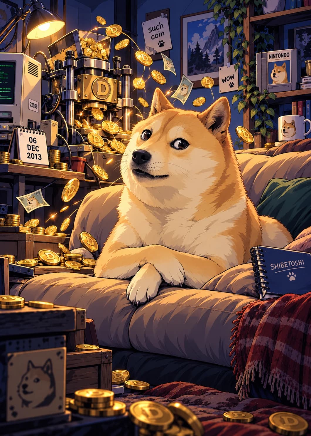 Full illustration for Much Wow