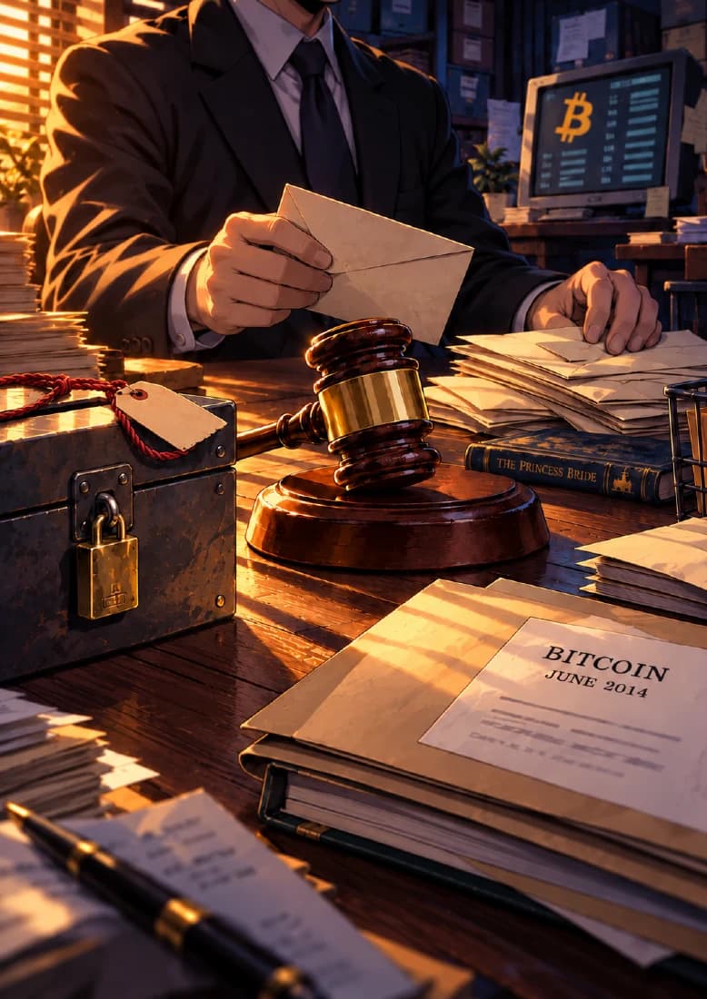 The Bitcoin Auction companion book page 1, full artwork