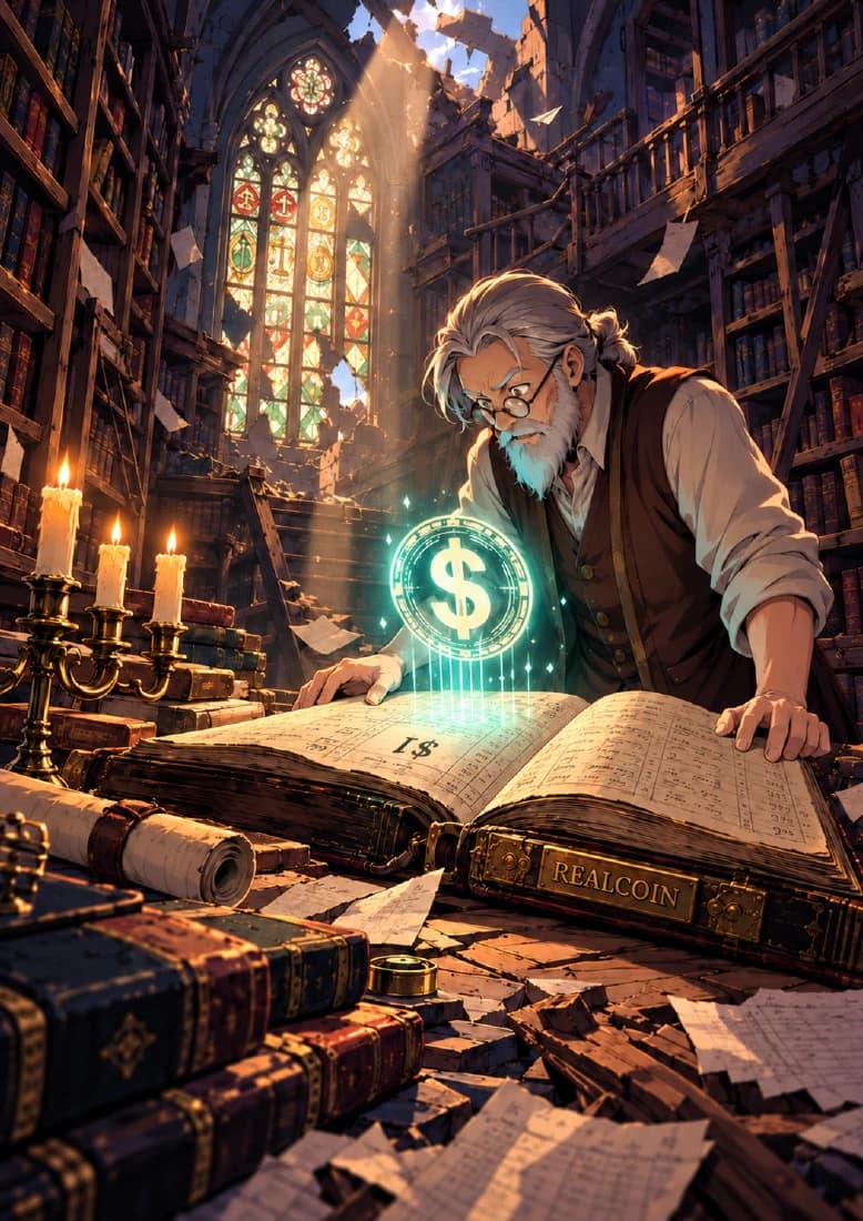 The Dollar Token companion book page 1, full artwork