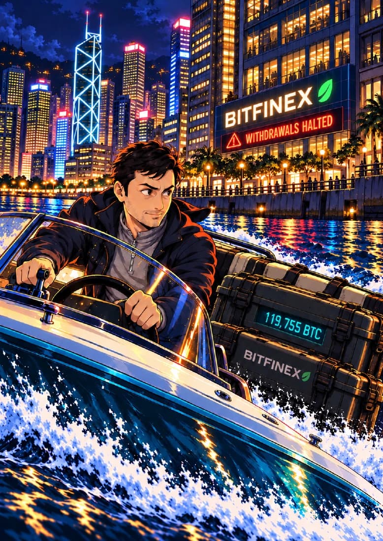 The Bitfinex Heist companion book page 1, full artwork
