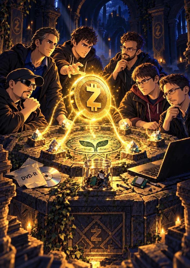 The Zcash Ceremony companion book page 1, full artwork