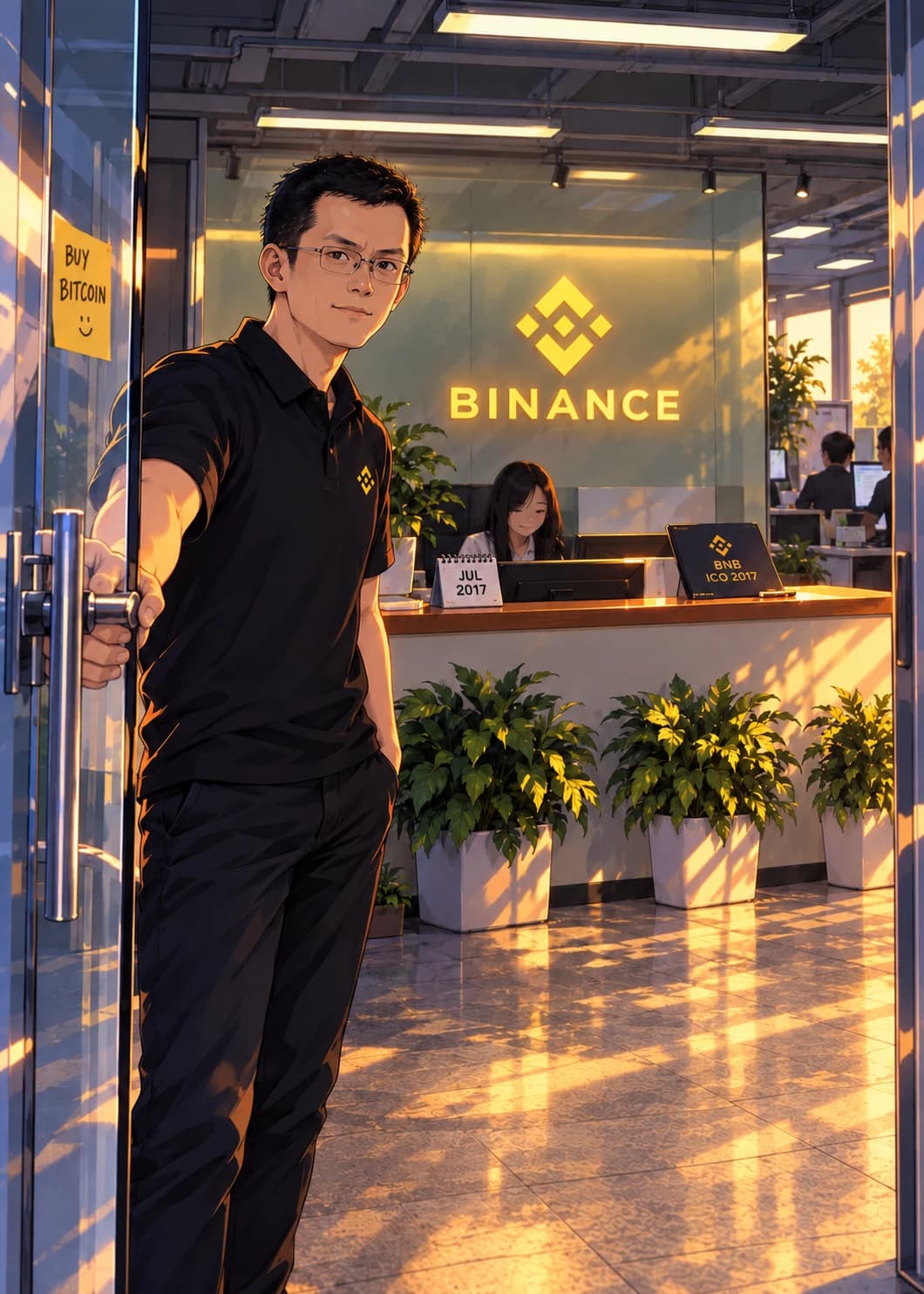 Full illustration for Binance Launches