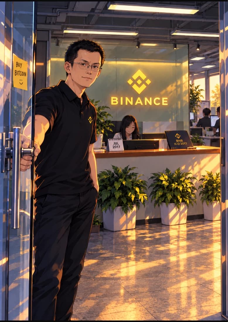 Binance Launches companion book page 1, full artwork