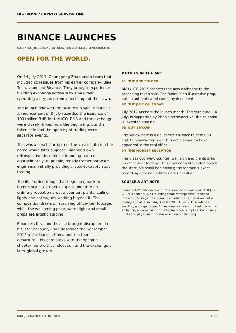 Binance Launches companion book page 2, history and details