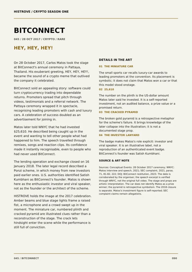 BitConnect companion book page 2, history and details