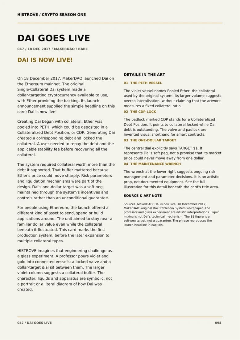 Dai Goes Live companion book page 2, history and details