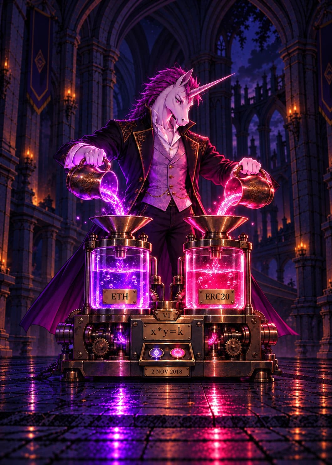 Full illustration for Uniswap Launches