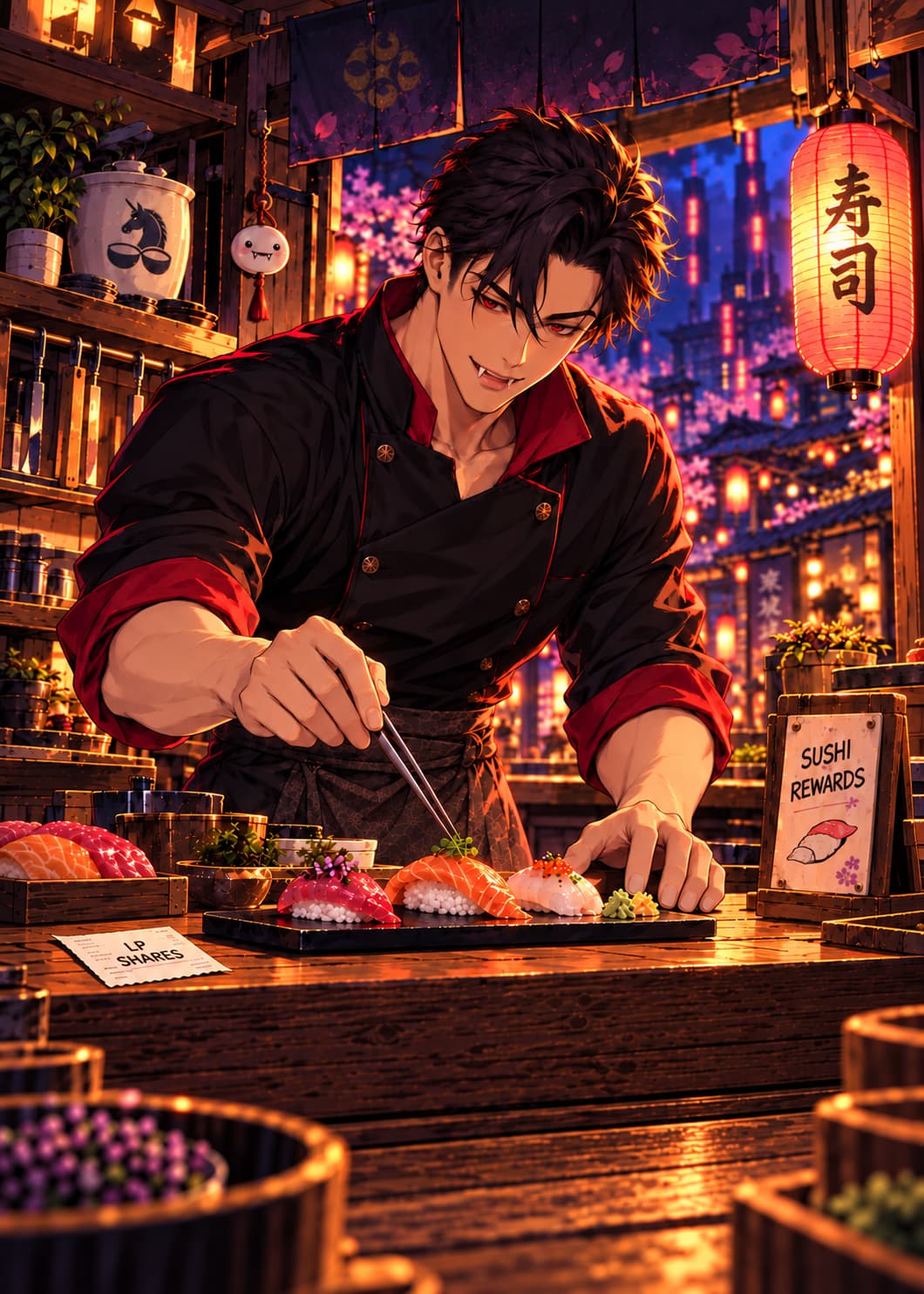 Full illustration for The Vampire Attack