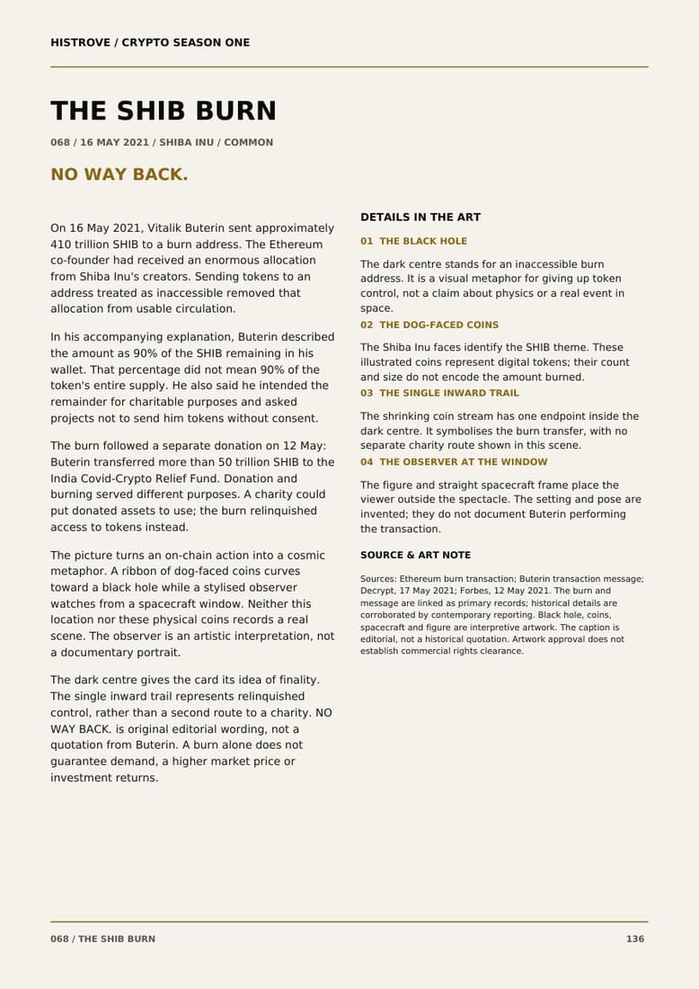 The Shib Burn companion book page 2, history and details