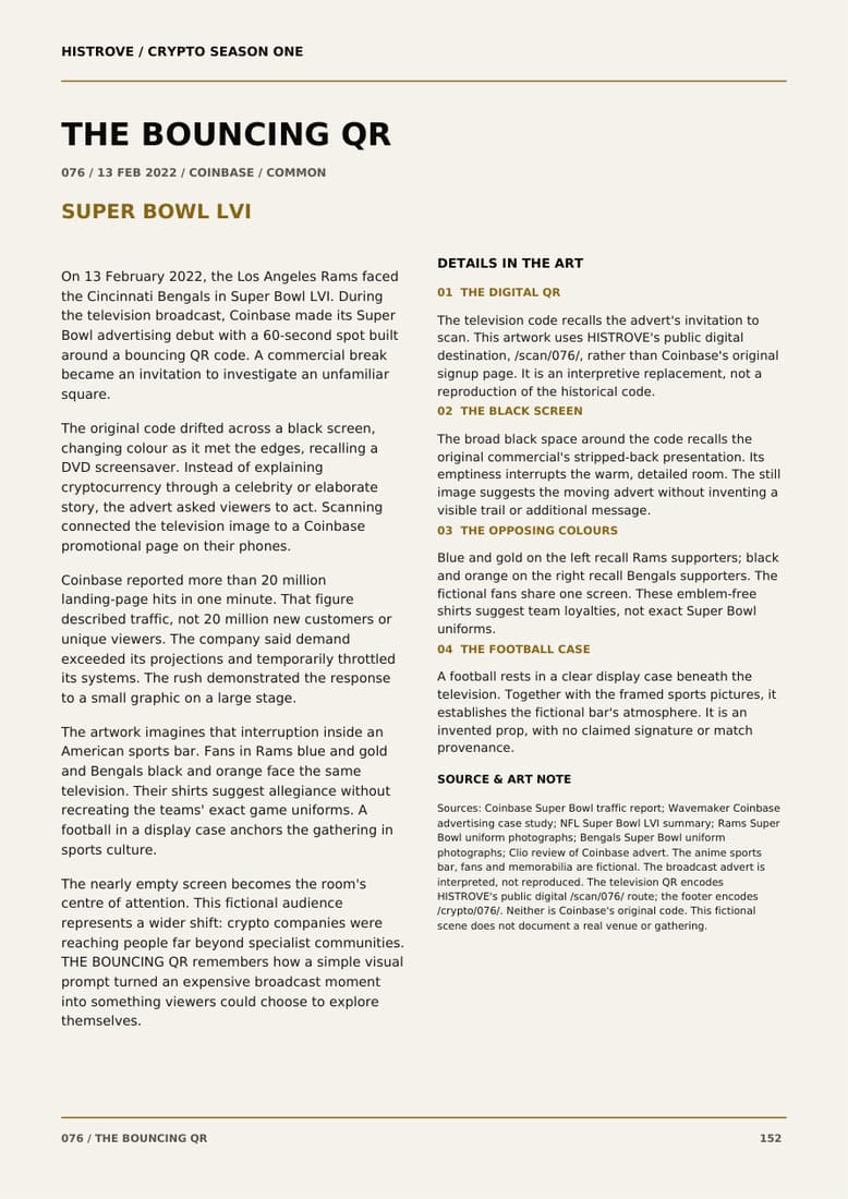 The Bouncing Qr companion book page 2, history and details