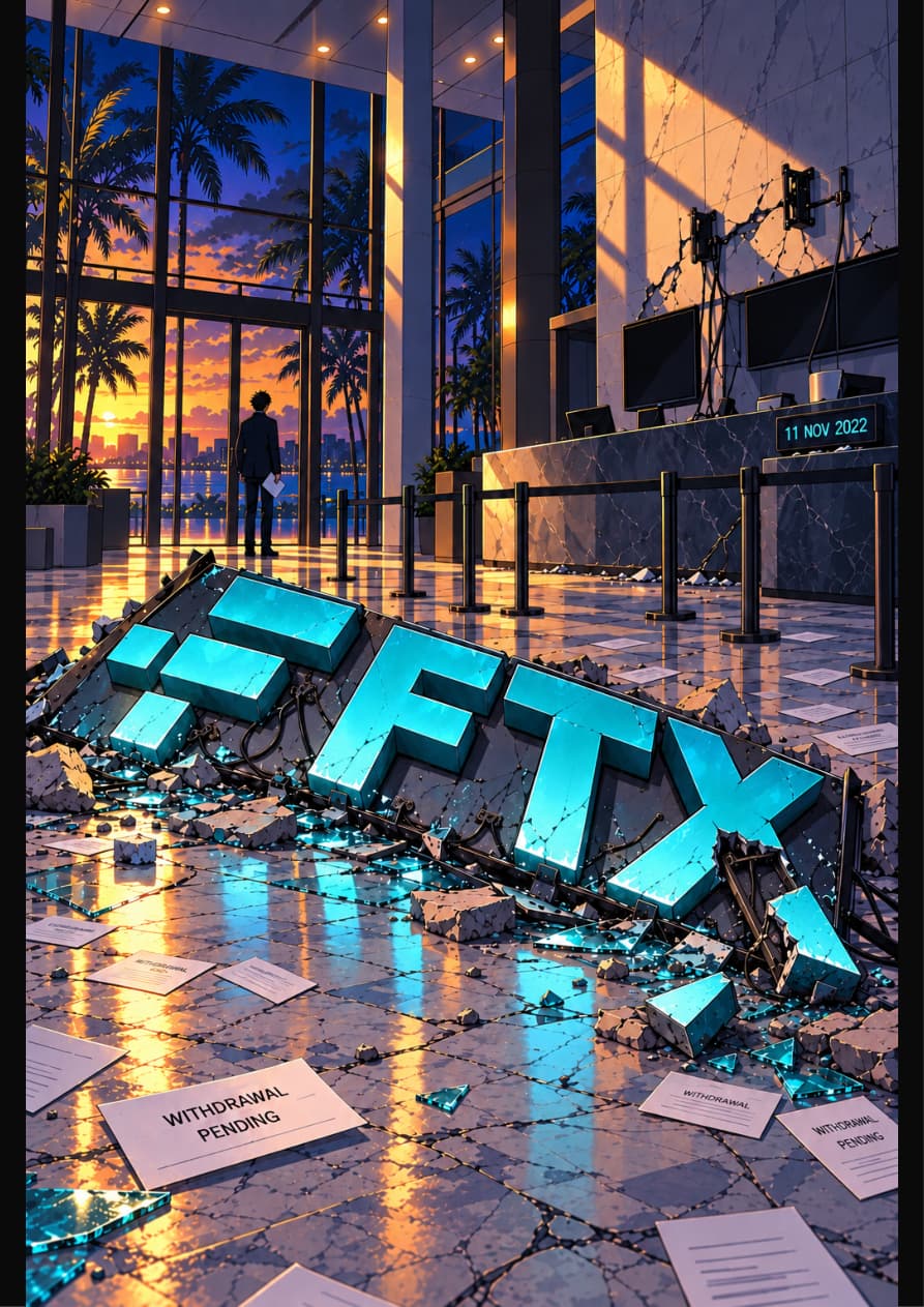 Ftx Falls companion book page 1, full artwork