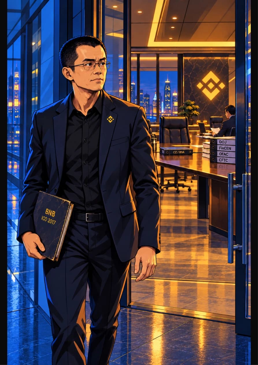 Binance Settles companion book page 1, full artwork