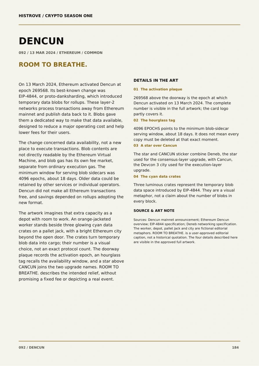 Dencun companion book page 2, history and details