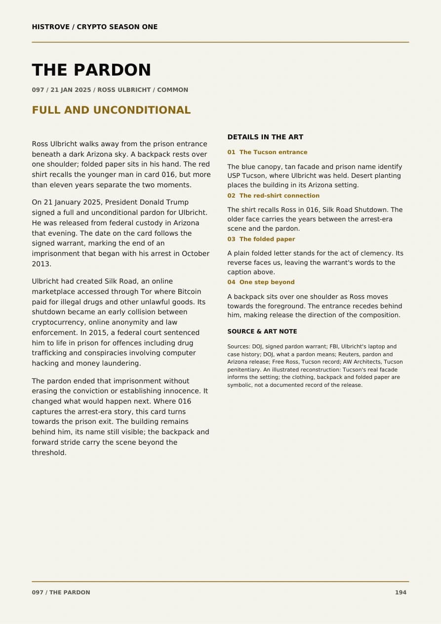 The Pardon companion book page 2, history and details