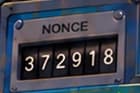 Nonce counter on the machine