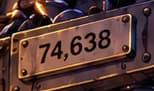74,638 plate on the damaged block cradle