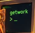 Terminal displaying getwork