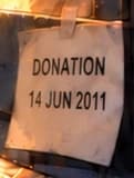Donation receipt dated 14 June 2011