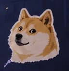 Shiba sticker on the lower luggage case