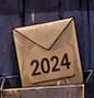 Envelope marked 2024 beside the entrance