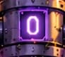 Illuminated zero at the central pipe junction symbolising the genesis block