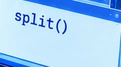 split() label on the front window, referring to the contract function involved in the exploit