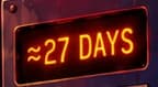 Approximately 27 DAYS display on the sealed Ether cabinet, symbolising the temporary withdrawal restriction