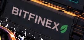 Bitfinex branding on symbolic cargo representing exchange custody
