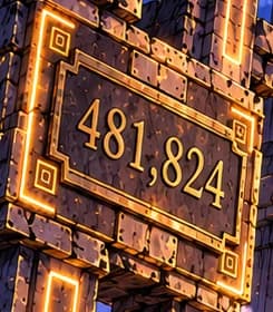 THE 481,824 PLAQUE. The stone plaque marks the Bitcoin block where SegWit became active on 24 August 2017. It anchors the transformation to a specific point in the chain.