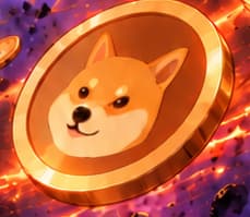 THE DOG-FACED COINS. The Shiba Inu faces identify the SHIB theme. These illustrated coins represent digital tokens; their count and size do not encode the amount burned.