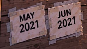 MAY AND JUNE. The MAY 2021 and JUN 2021 crate labels anchor the earlier crackdown. May brought the national call against Bitcoin mining and trading; June brought shutdown measures. Packing and relocation were underway before September's published notice.