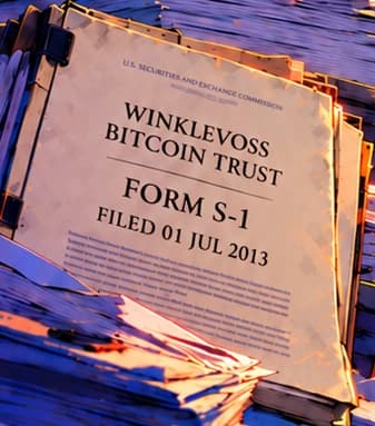 The 2013 registration. FORM S-1 / FILED 01 JUL 2013 identifies the Winklevoss trust's early registration statement. This is a filing date, not a denial.