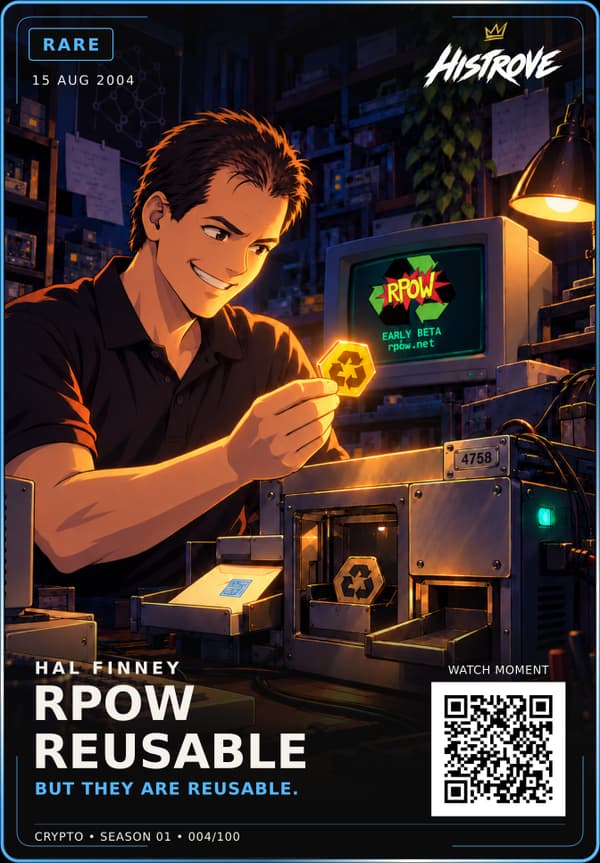 RPOW — Reusable Proof Of Work collectible card