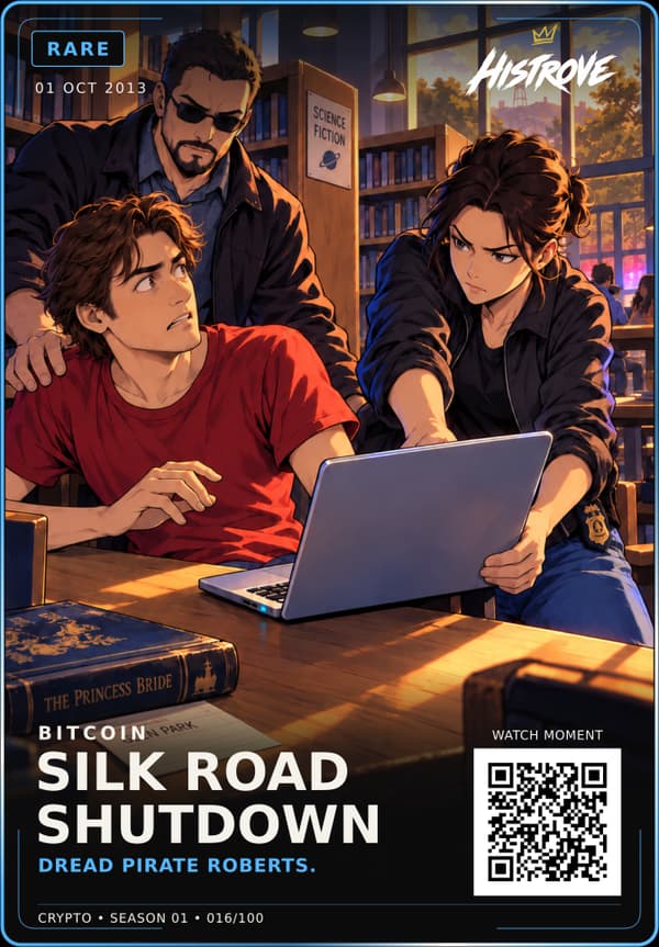 Silk Road Shutdown collectible card