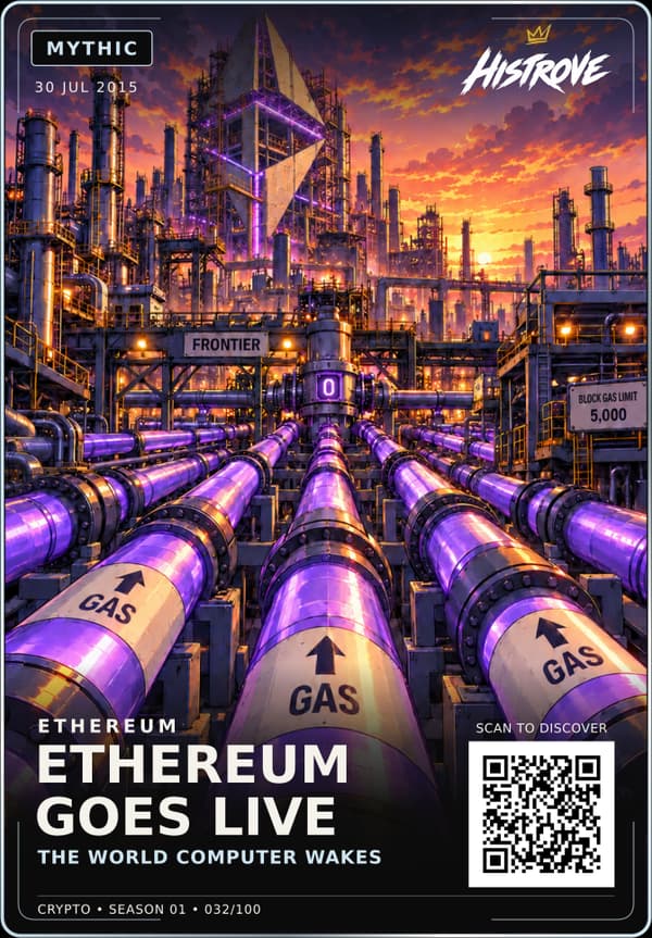 Ethereum Goes Live collectible card