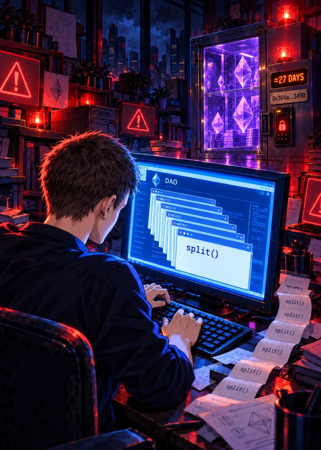 Complete approved illustration for The DAO Hack
