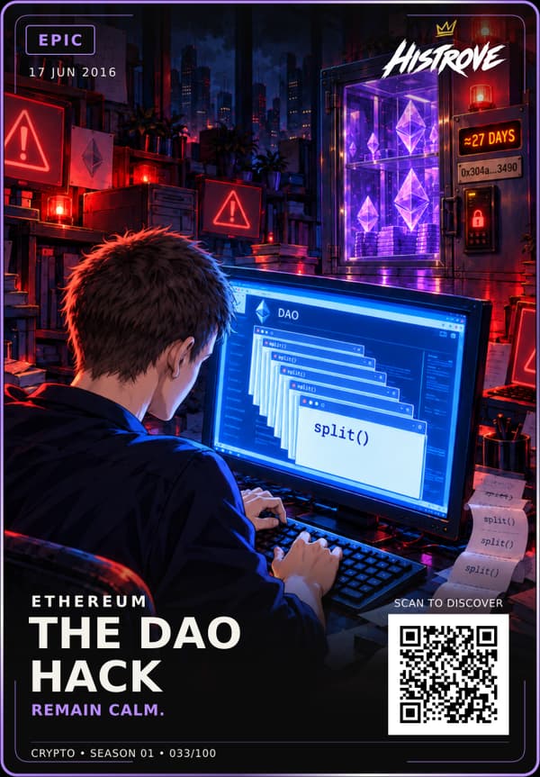 The DAO Hack collectible card