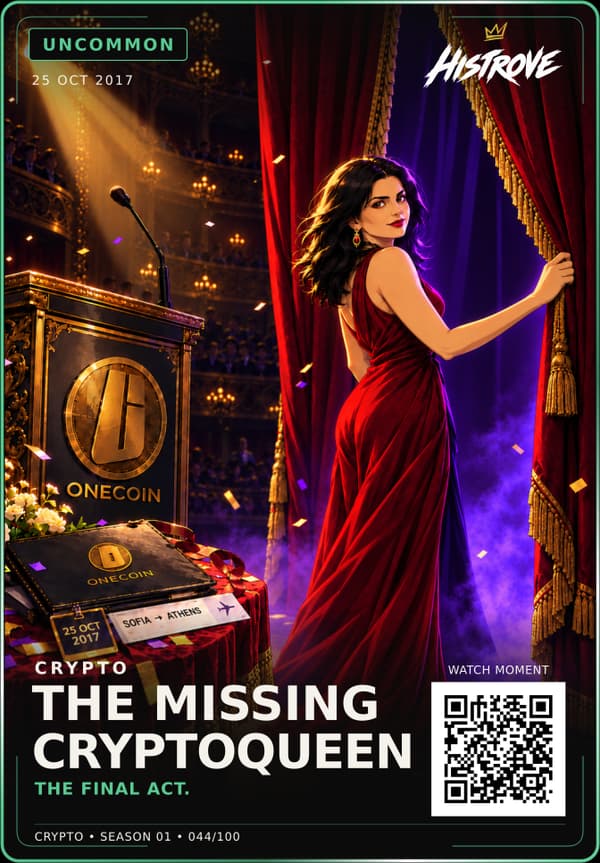 The Missing Cryptoqueen collectible card