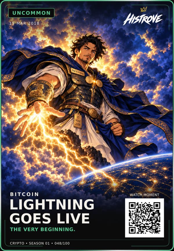 Lightning Goes Live collectible card
