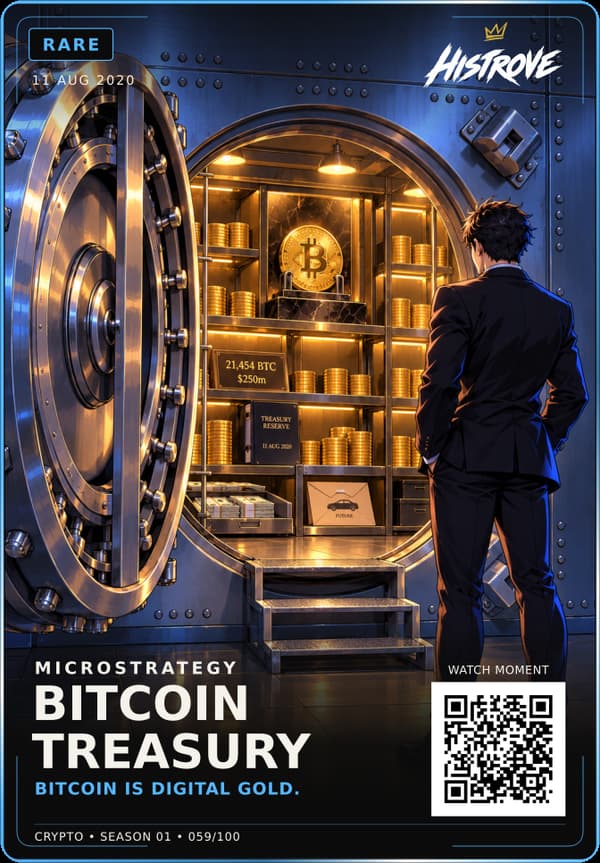 The Bitcoin Treasury collectible card