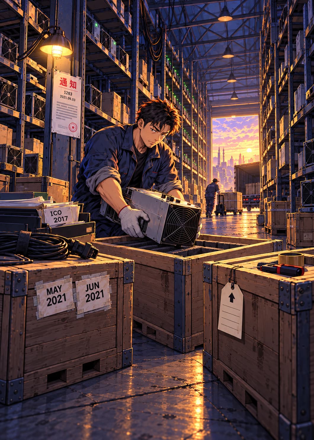 Complete approved illustration for Mining Crackdown