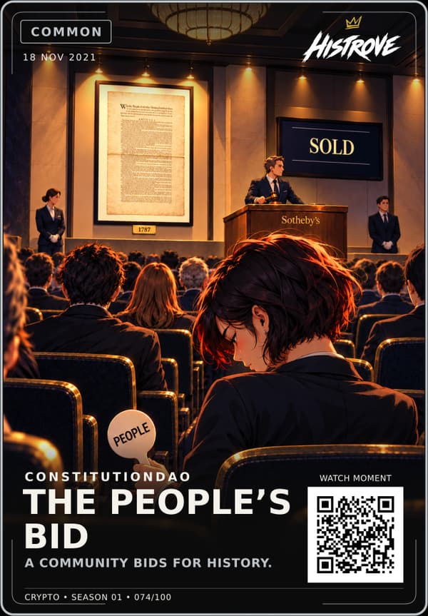 The People’s Bid collectible card