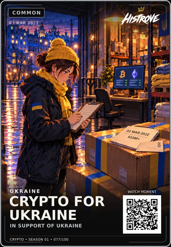 Crypto For Ukraine collectible card