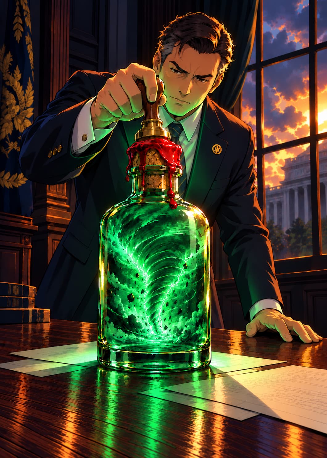 Complete approved illustration for Sanctioned