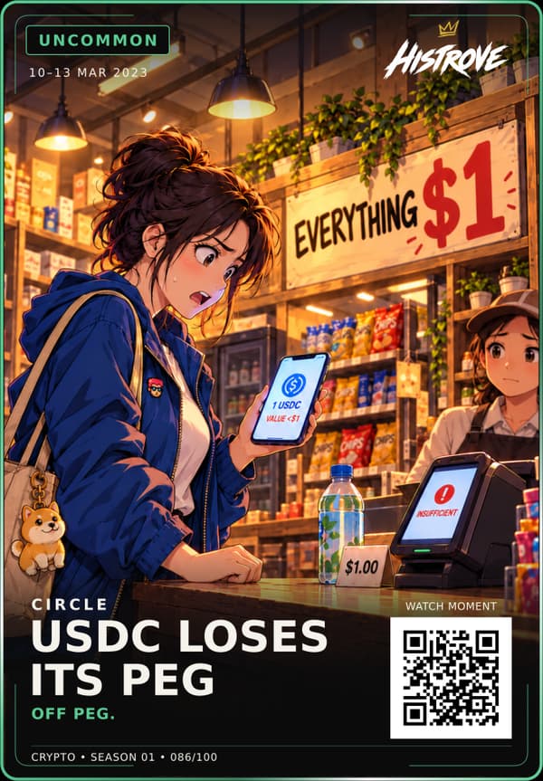 Usdc Loses Its Peg collectible card