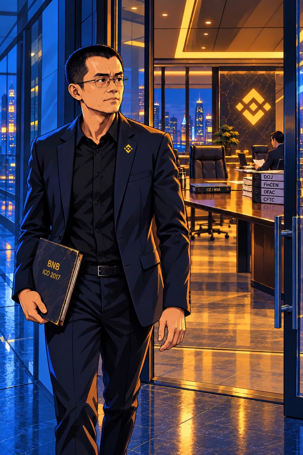 Complete approved illustration for Binance Settles